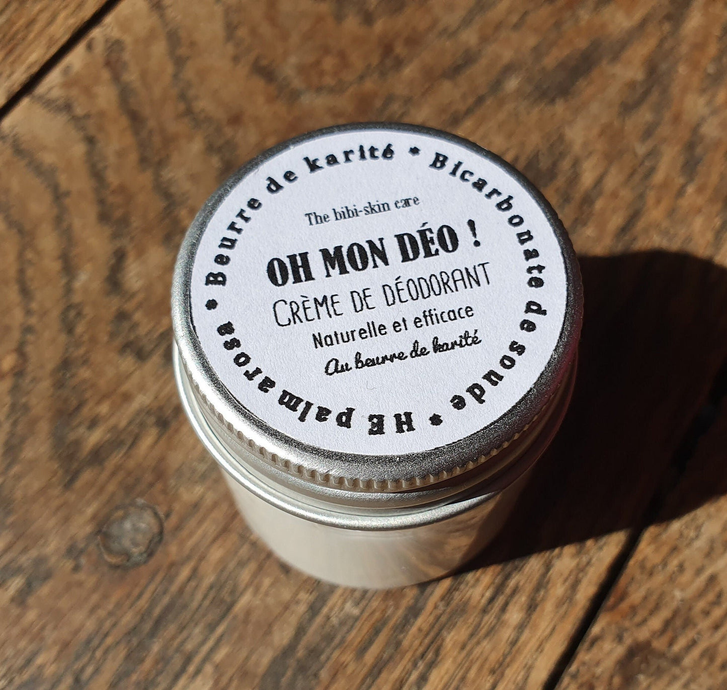Le "Oh mon déo !", crème de déodorant naturelle et divinement efficace au beurre de karité, bicarbonate de soude et huile essentielle de palmarosa