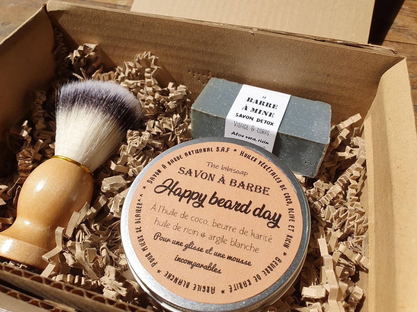 La "Real slim shavy box", coffret ou boîte cadeau de soins pour le rasage