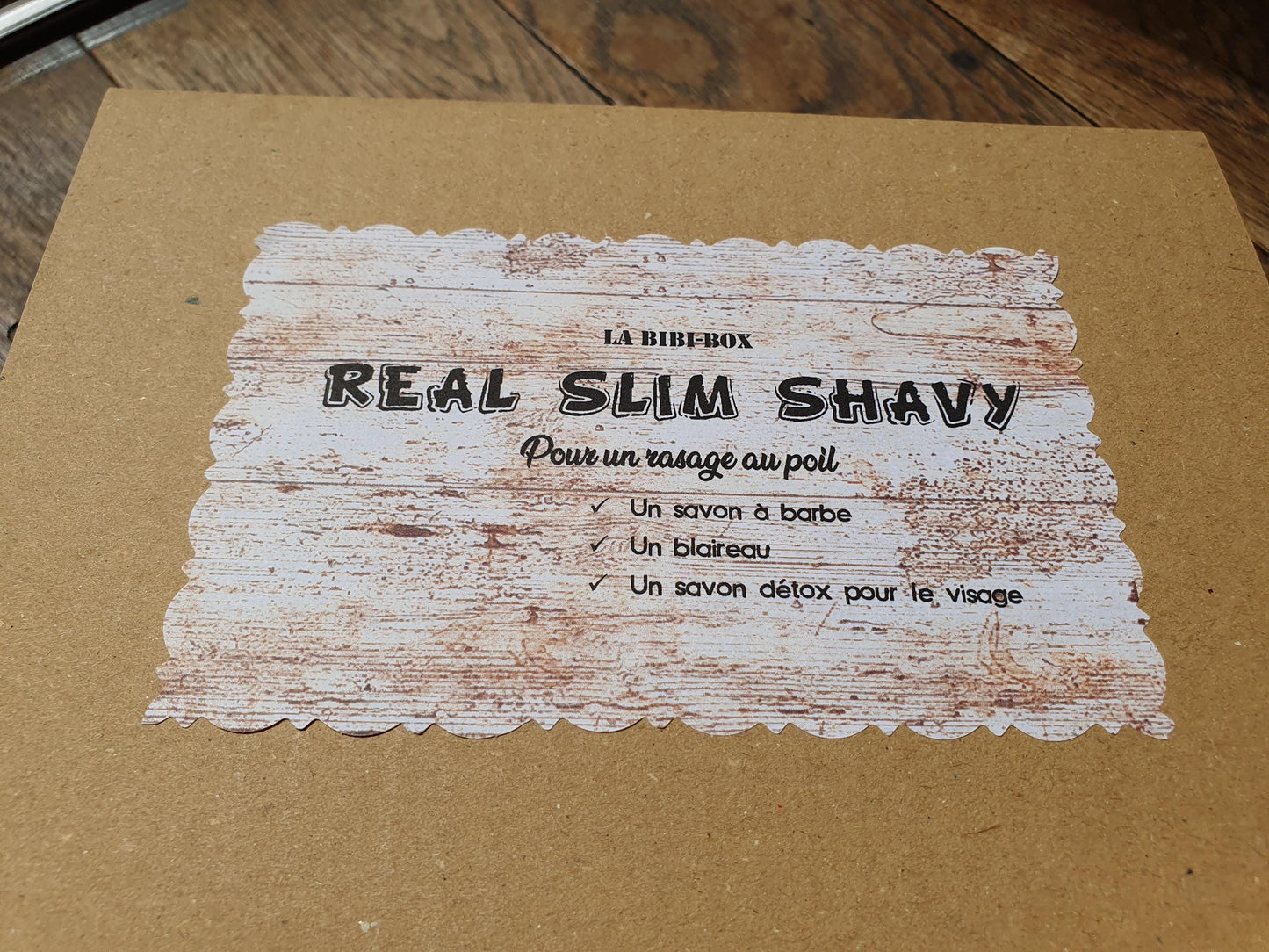 La "Real slim shavy box", coffret ou boîte cadeau de soins pour le rasage