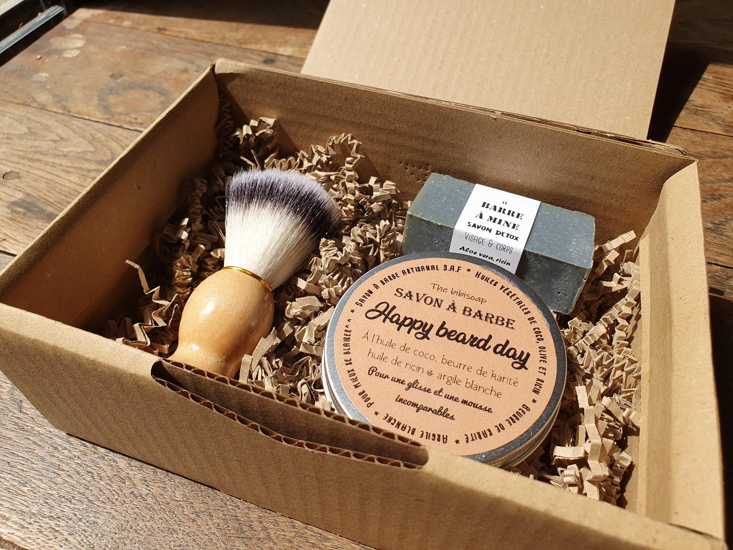 La "Real slim shavy box", coffret ou boîte cadeau de soins pour le rasage