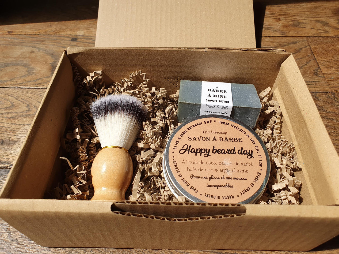 La "Real slim shavy box", coffret ou boîte cadeau de soins pour le rasage