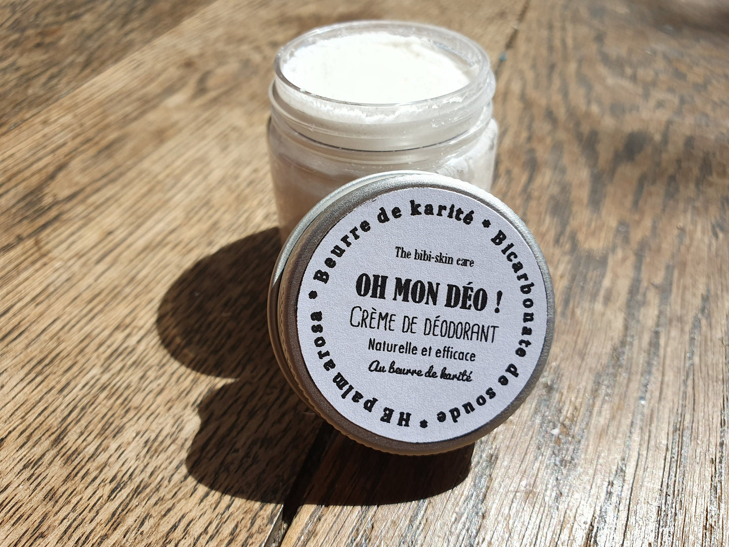 Le "Oh mon déo !", crème de déodorant naturelle et divinement efficace au beurre de karité, bicarbonate de soude et huile essentielle de palmarosa